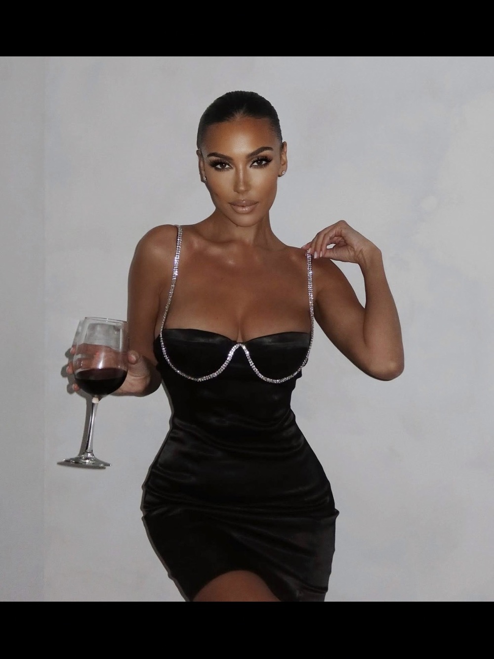Diamanté Mini Dress